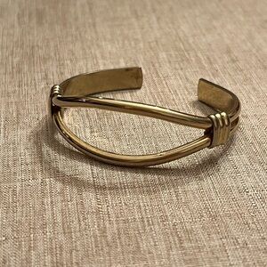 Gold tone cuff bracelet